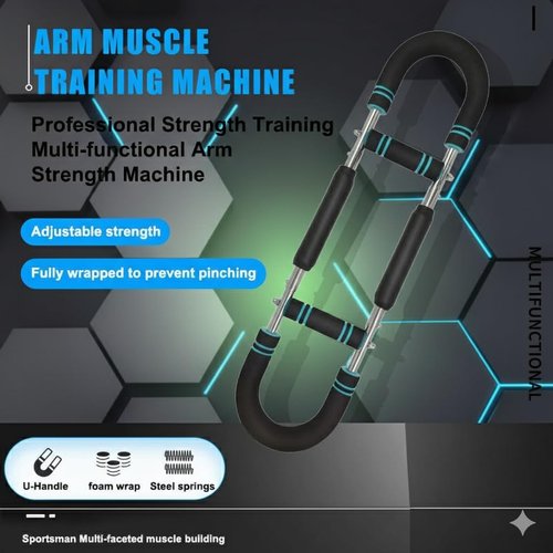 TwistPro Multi-Exercise 3 mode adjustable Home Workout Bar Ultimate Twister Arm Trainer, Adjustable Chest Workout Equipment, Arm Trainer for Men, Chest Trainer for Men, Shoulder Muscle Training, Portable Spring Resistance Home Fitness Equipment. Gift read