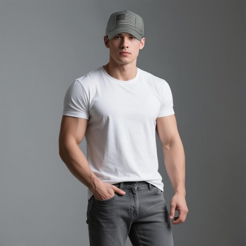 UALON American Flag Trucker Hat, Quick Dry Baseball Cap for Men & Women, Laser Cut Mesh Waterproof Snapback Hats Dark Gray