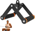 Fitarc V Bar Cable Attachment - Double D Row Handle with Non-Slip Grips for Gym & Home Workouts | Orange