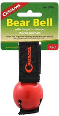 Coghlan's Magnetic Bear Bell - Silent Hiking Safety Gear for Wildlife Alerts - Red Color