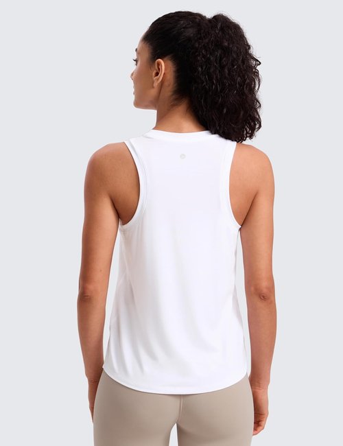 CRZ YOGA Quick Dry Racerback Tank Top - Women's Athletic Sleeveless Shirt for Gym & Running
