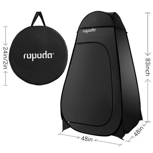 ropoda Pop Up Tent 83" x 48" x 48" Upgrade Privacy Tent, Porta-Potty Changing Portable Changing Room Includes 1 Removable Bottom,8 Stakes,1Removable Rain Cover,1 Carrying Bag