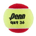 Penn QST 36 Tennis Balls - Youth Felt Red Tennis Balls for Beginners, 75% Slower Bounce for Ages 8 and Under, 12 Ball Polybag