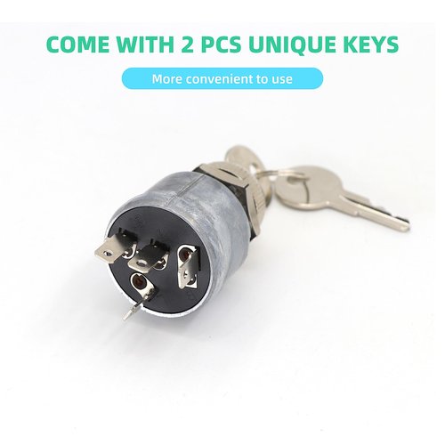 Golf Cart Ignition Switch and Starter Switch Key Fits EZGO (1981-up) TXT Gas/Electric with Lights OEM# 33639G01 33639-G01