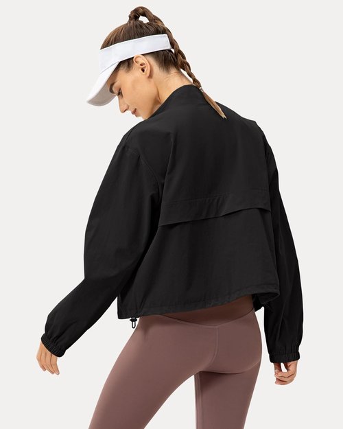 Locachy Women's Lightweight Athletic Jacket - Zip Up, Windproof, Sun Protection | Ideal for Outdoor Workouts