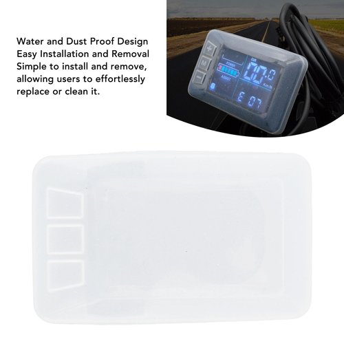 CHEOTIME Electric Bike LCD Display Cover, Silicone Protective Case for G51 LCD Panel Water Proof and Dust Proof Electric Bike Monitor Cover Versatile Application