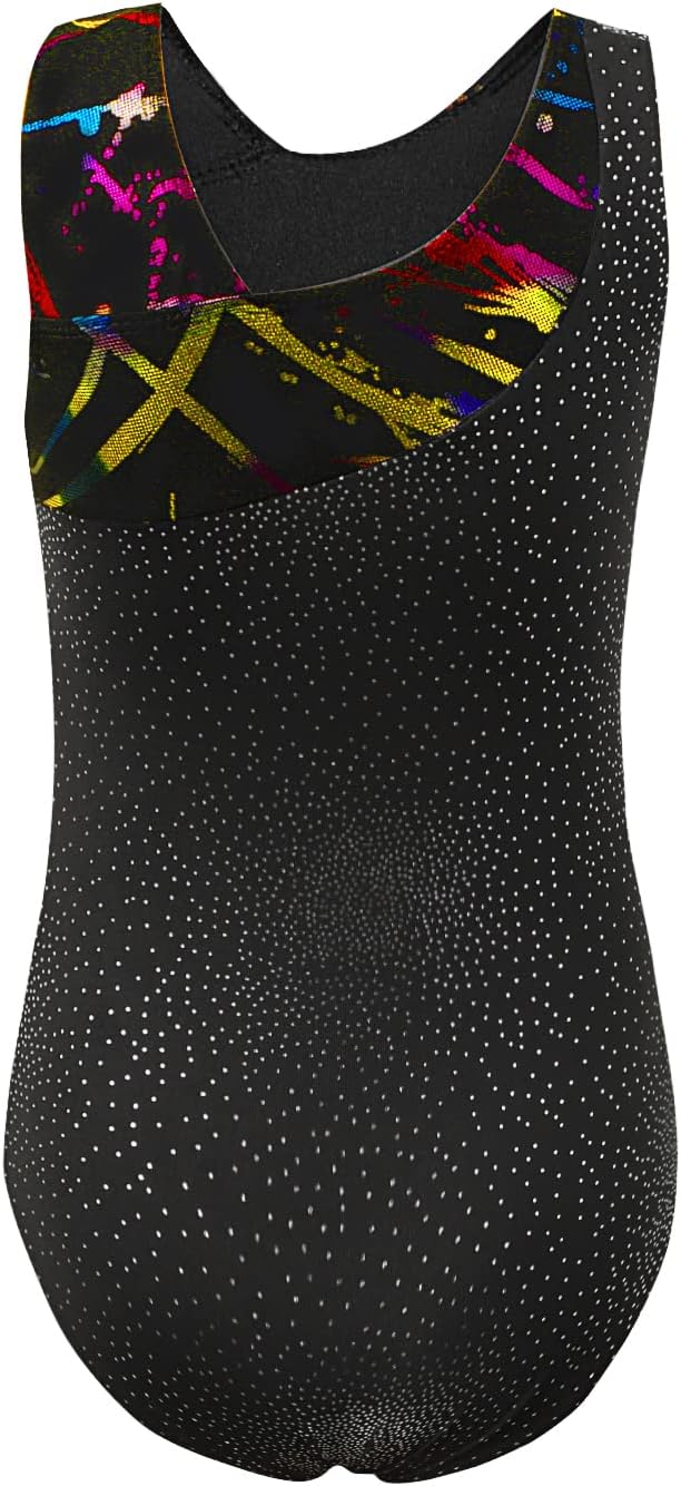 HOZIY Gymnastics Leotards for Girls - Sleeveless & Long Sleeve with Snowflake, Sequins & Colorful Ribbons | Pink & Blue