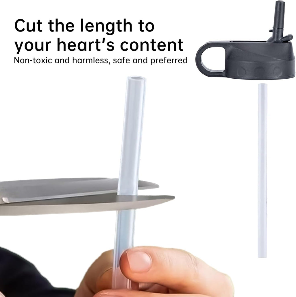 Straw Lid Compatible With Thermoflask 18OZ/24OZ/32OZ/40OZ/64OZ Water Bottle, Water Bottles Lids With 2 Straws and 1 Straw Brush, Straw Lid Compatible WithThermo flask