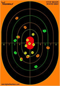 Highwild Bullseye Splatter Paper Targets - Vibrant Multi-Color Splash Effect - 12x18 Inch