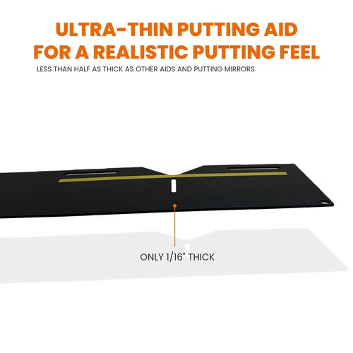 Dial In Golf Putting Alignment System – Master Alignment, Start Line & Impact | Eye, Stance & Putter Face Calibration | Compact Golf Aid w/High-Vis Sight Line String