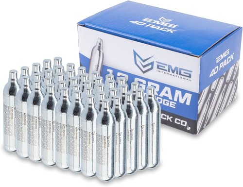 Evike - 12 Gram CO2 Cartridge | Perfect for Airsoft and Air Guns - Reliable Performance
