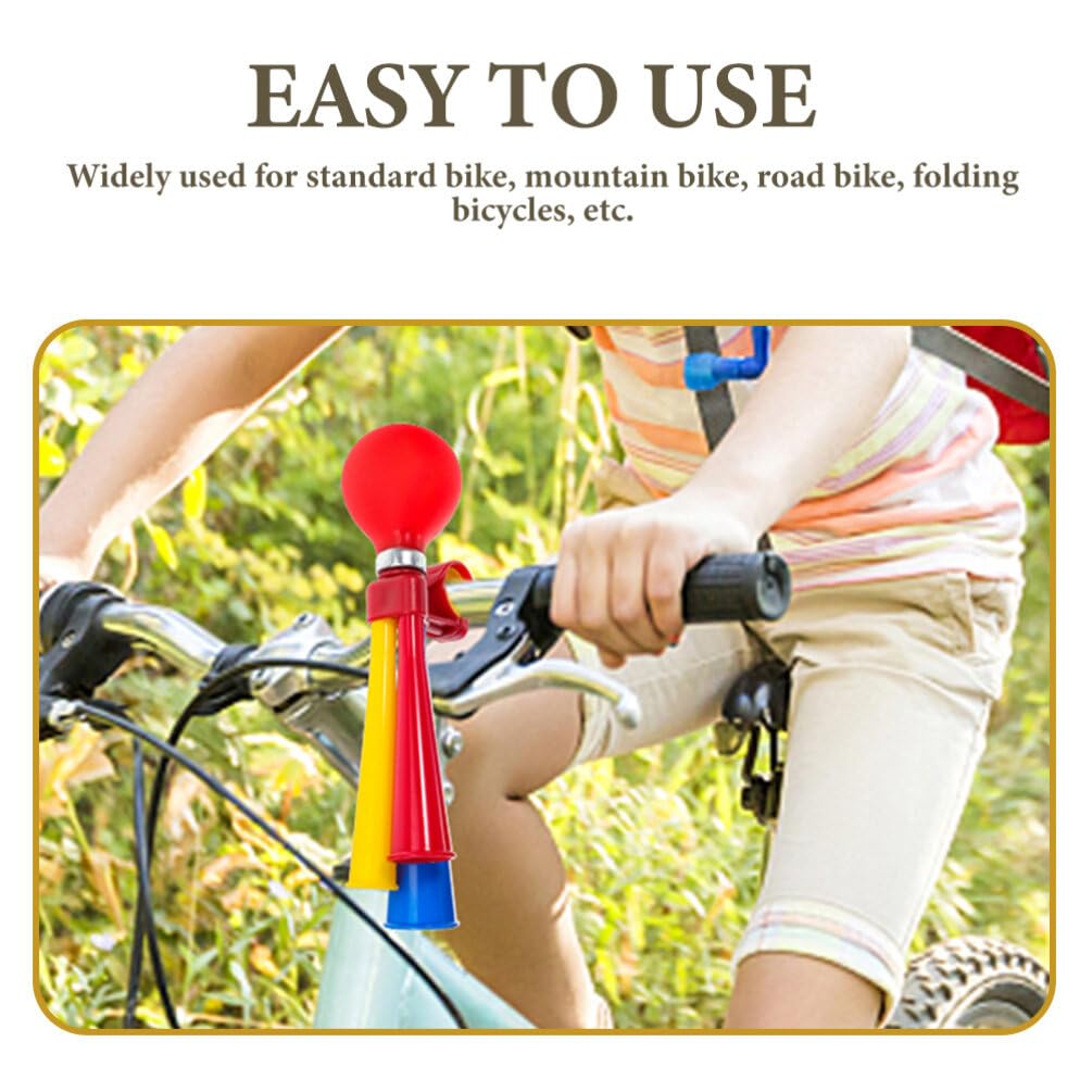 Toddmomy Bicycle Air Horn Handheld Adjustable Squeeze Horn for Bikes Loud Kids Bike Bells Sign Holder Handlebar Accessories 8.66X3.14X1.77In