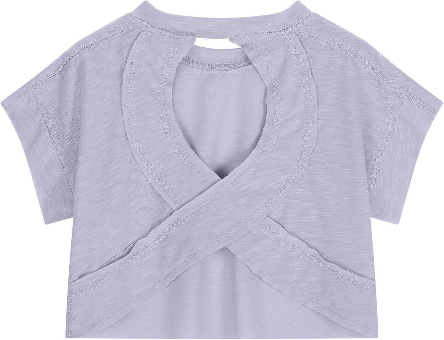 Skiennix Summer Tops for Kids - Fashionable Round Neck Short Sleeve Tees | Cute Casual Backless Design