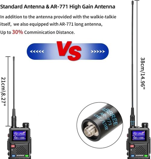 Baofeng AR-5RM Ham Radio | Long Range 10W Rechargeable Two-Way Radio with NOAA & USB-C Charging | 2 Pack