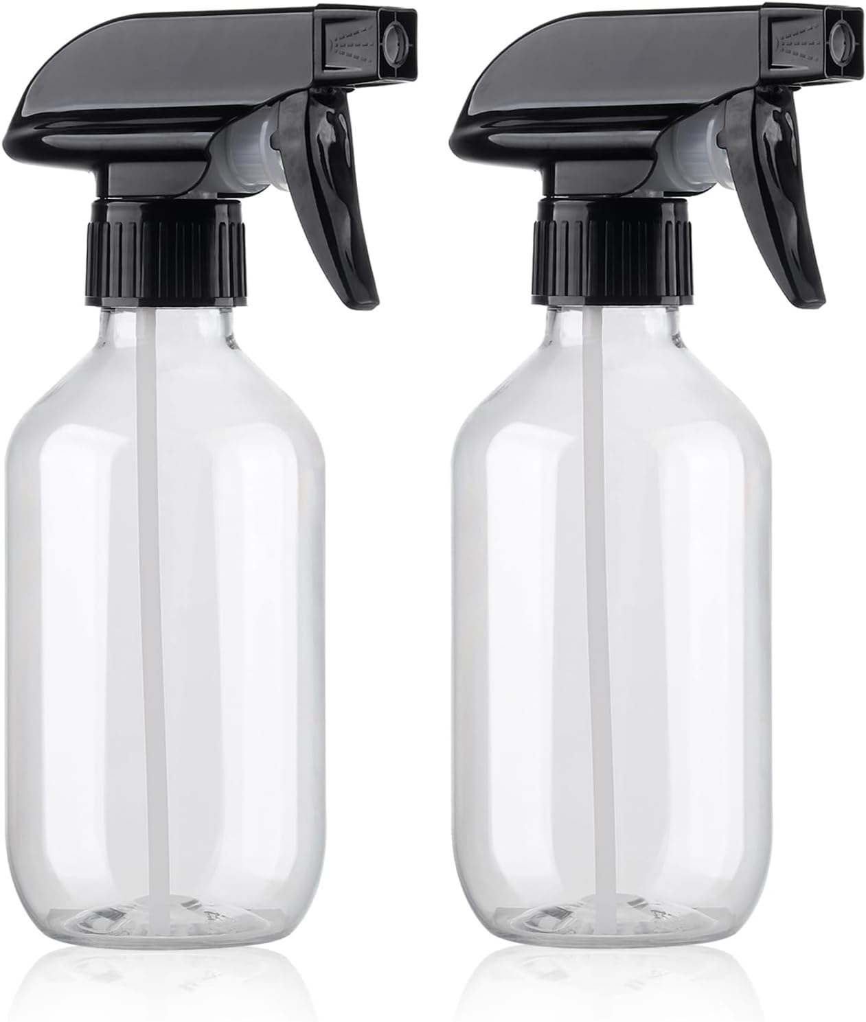 Teyssor Spray Bottles | BPA-Free 10 oz Fine Mist Spray Bottle - 2 Pack for Hair, Cooking, Cleaning