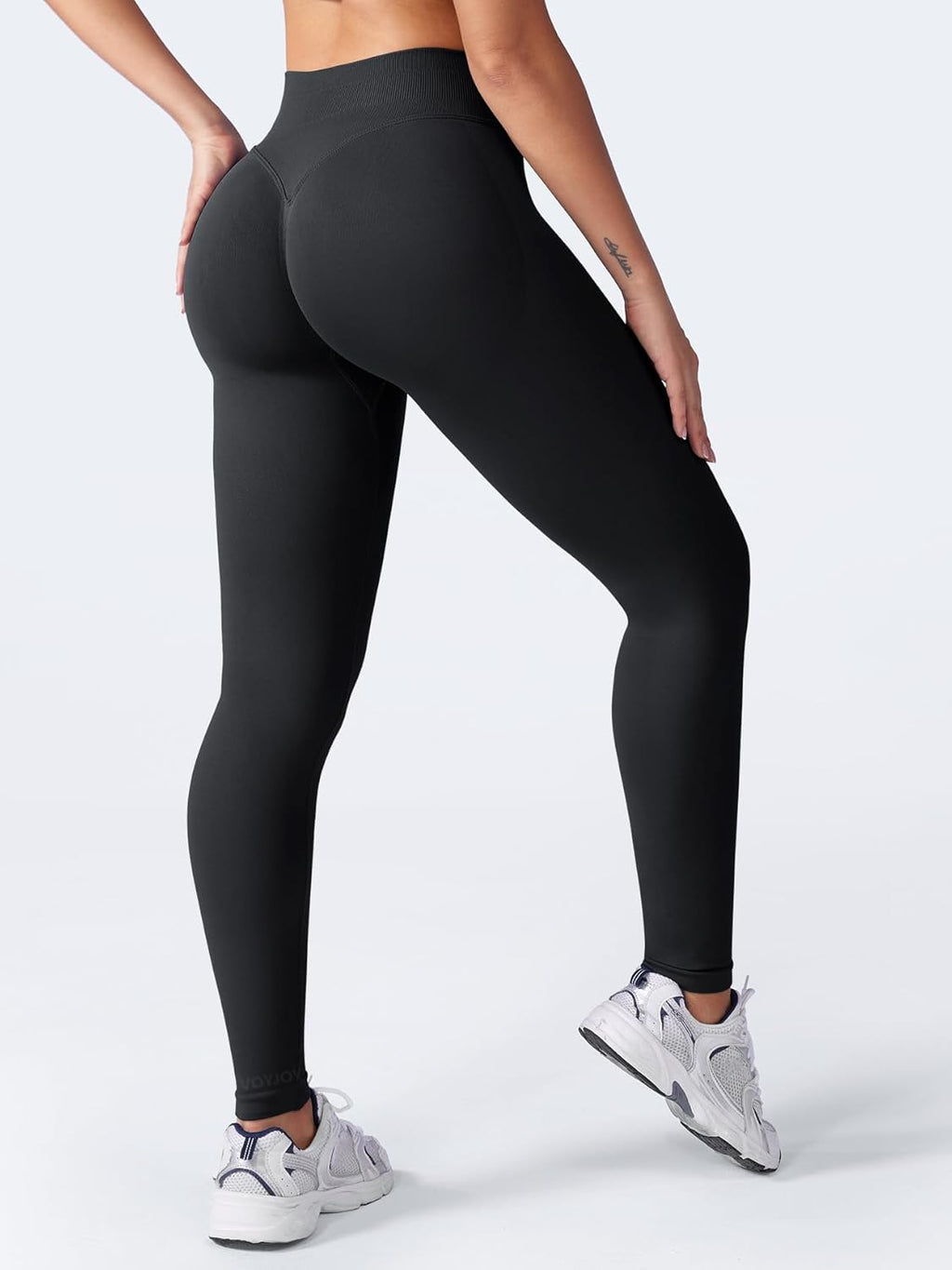 VOYJOY Seamless Impact Leggings - Tummy Control & Butt Lifting | Medium Waist Gym Yoga Pants