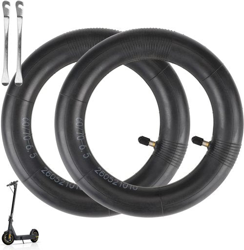 ulip (2 Pack) 60/70-6.5 Inner Tube 10 Inch Scooter Tube Replacement Camera Straight Valve for Ninebot Max G30 G30D G30LP G30E Scooters and Other Universal 10 inch Scooters