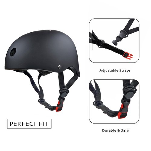 Besmall Adult Skateboard/Skates Helmet.Bike Helmet Protective Gear Set,Roller Skating Cycling Sports Protective Gear Pads for Youth Men Knee Elbow Wrist Pads