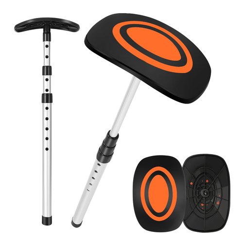 Micnaron Golf Travel Bag Support Pole, Sturdy Aluminum Pole with Adjustable Height, Golf Club Travel Protection Kit, Golf Bag Accessory to Prevent Collapse and Protect Golf Clubs (Orange)