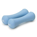 RBX 6lb Neoprene Hand Weights Set - 3lb Each, Non-Slip Grip for Home Workouts (Bright Blue)
