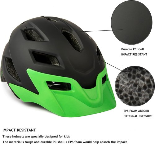 Exclusky Kids Bike Helmet - Adjustable Lightweight Safety Gear for Ages 5-8 | Perfect for Cycling & Skating