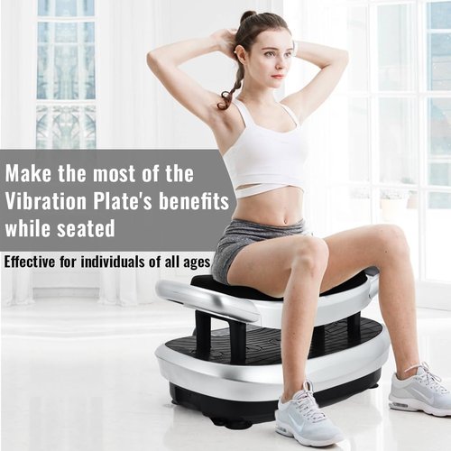 EILISON FITABS 3D Vibration Plate Exercise Machine - Oscillation & Pulsation for Weight Loss | Fitabs Silver