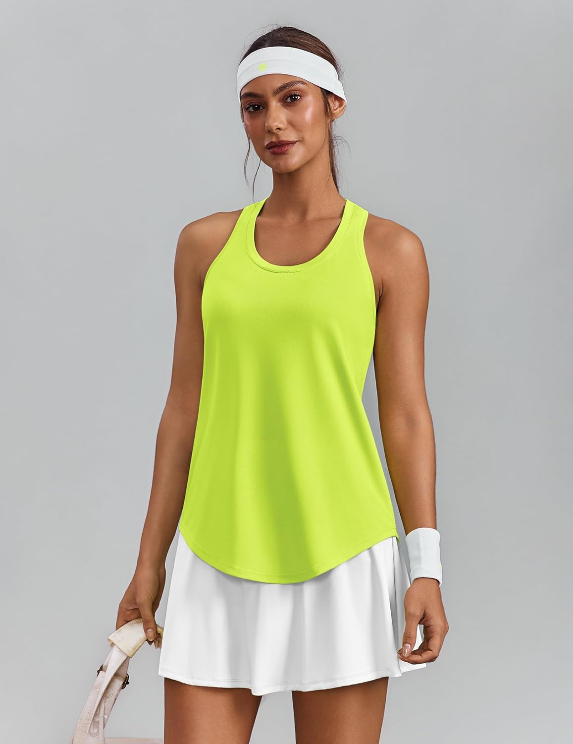 PINSPARK Soft Workout Tank Tops for Women - UPF 50+ Quick-Dry Racerback Athletic Shirts | Ideal for Yoga & Gym