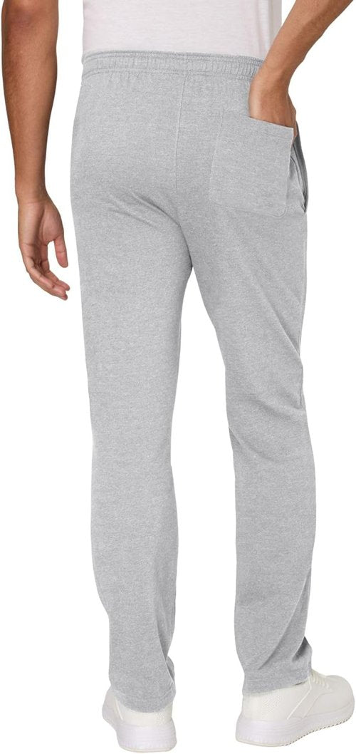 Hanes Men's Cotton Jersey Jogger - Comfortable Knit Sweatpants with Pockets & Cinched Cuffs