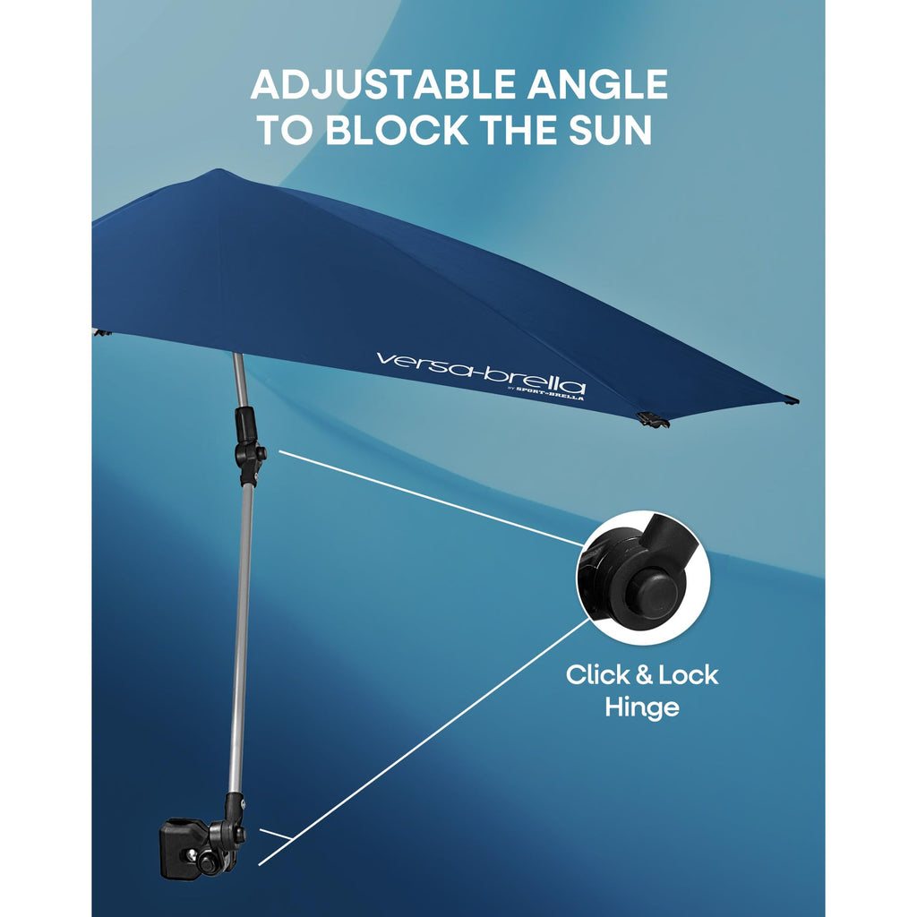 Sport-Brella Versa-Brella 4-Way Swiveling Sun Umbrella (Firebrick Red), Regular