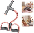 Pedal Resistance Bands - 2026 Upgrade Multifunction Tension Rope | 6-Tube Elastic Yoga Bands in Pink