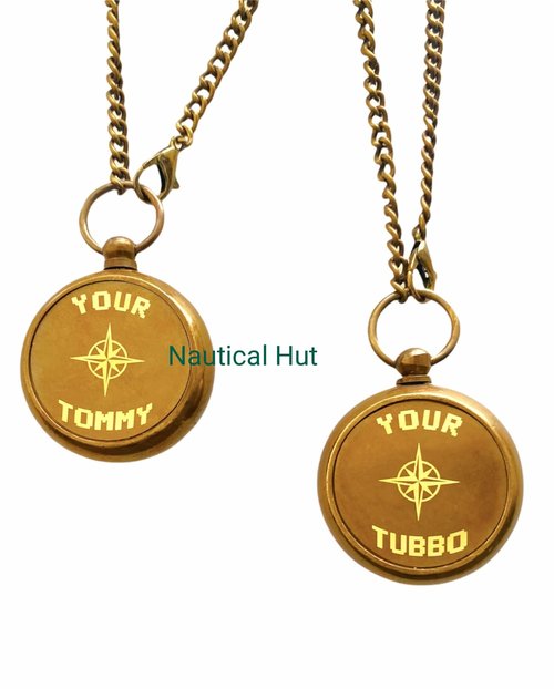 Brass Compass Personalized – Waterproof Pocket Compass for Son, Grandson, Daughter – Baptism, Communion, Easter, Graduation Gift – Engraved with Your Tommy, Your Tubbo