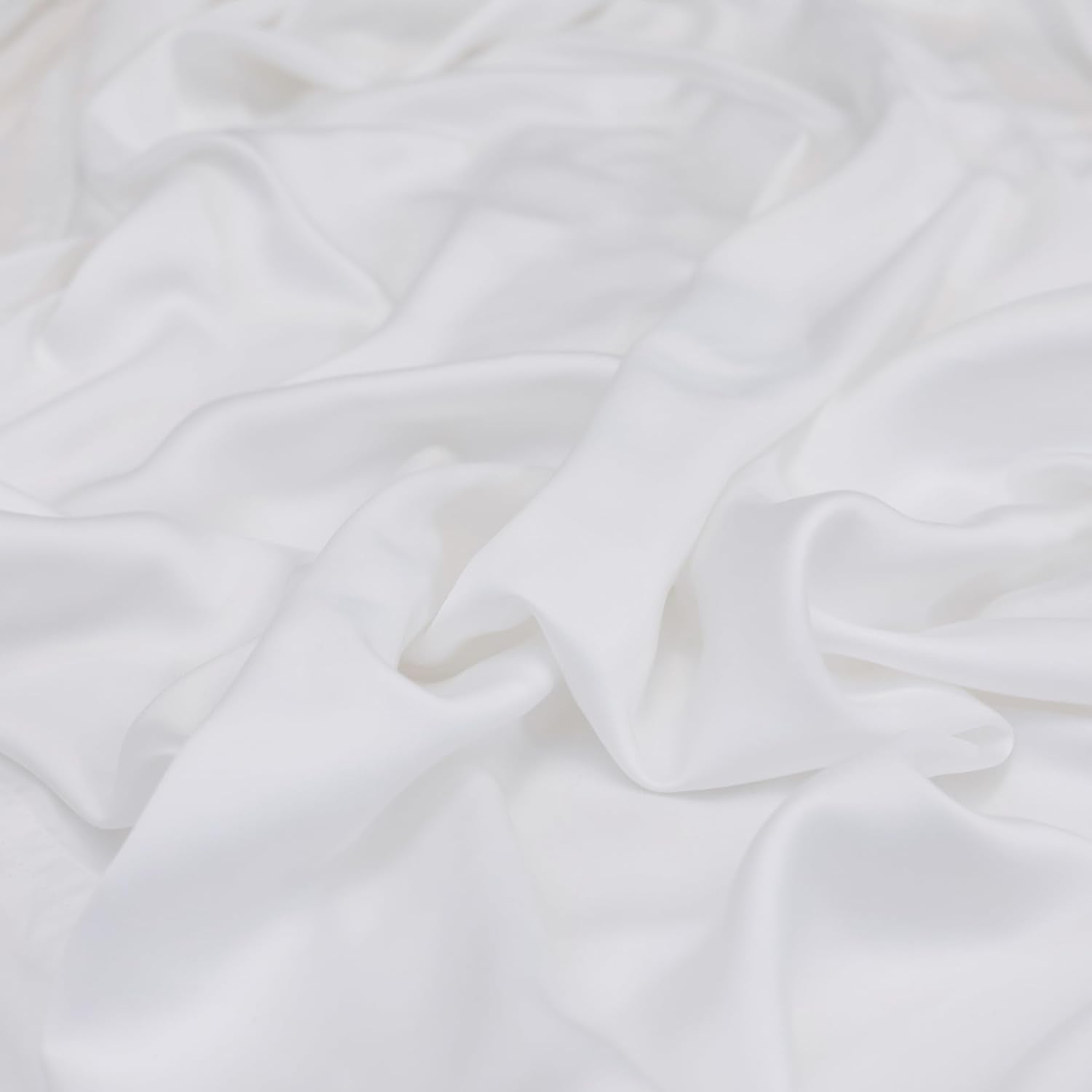 Sleep Haven 300 Thread Count Viscose Bamboo Sheets - Cooling Sateen Weave Set, 18" Deep Pocket, Queen (White)