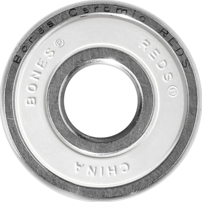 Bones Ceramic Skateboard Bearings 8 Pack - High Speed, Durable, Pre-Lubricated