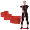 THERABAND CLX Resistance Band with Loops, 5-Foot Band, Red, Medium, Non-Latex, Elastic Band for Exercise, Mobility & Rehab, Stretching, Home Workouts, Color-Coded for Easy Resistance Levels