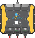 **3 Bank Battery Charger 12V - 30A Waterproof Marine Charger & Maintainer for SLA/AGM, Lithium, Calcium & Deep-Cycle Batteries**