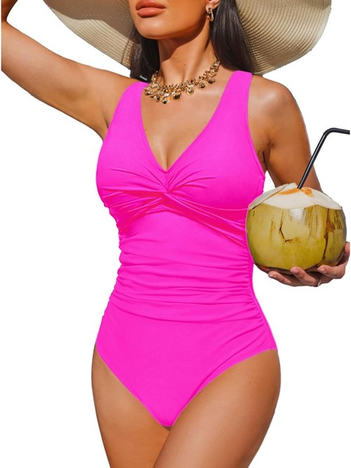 Holipick One Piece Swimsuit for Women - Tummy Control & Push Up Design | Full Coverage Slimming