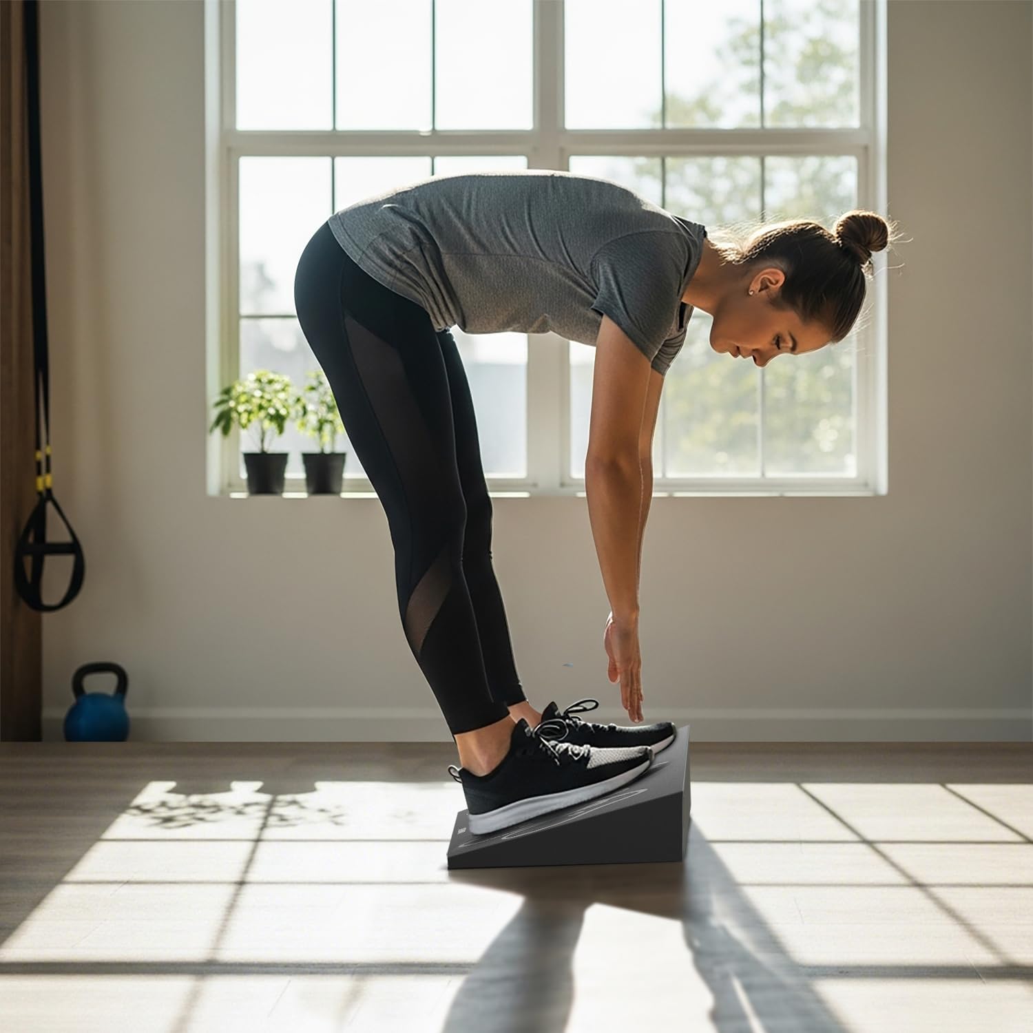 UNMERA Squat Wedge Block - Non-Slip Heel Elevator for Enhanced Squat Form & Mobility | Ideal for Weightlifting & Deadlifts