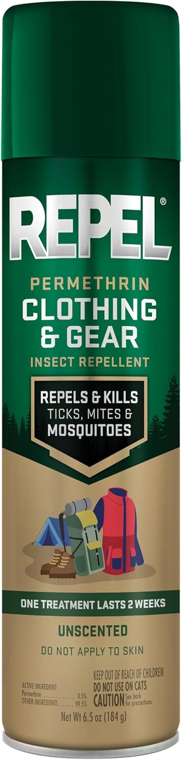 Repel Permethrin Insect Repellent Spray - 6.5 Ounces for Clothing, Gear, Tents & Sleeping Bags