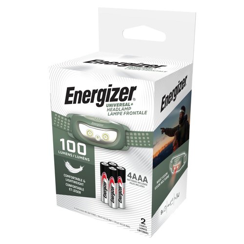 Energizer Universal+ LED Headlamp (2-Pack), IPX4 Water Resistant Headlamps, Bright Head Light for Outdoors, Camping, Running, Storm, Survival LED Light for Emergencies (Batteries Included)