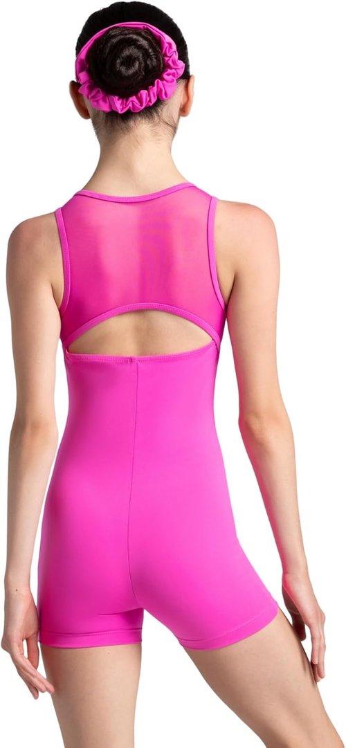 Capezio Rainbow Star Biketard for Girls - Colorful Dancewear in Vibrant Rainbow Design