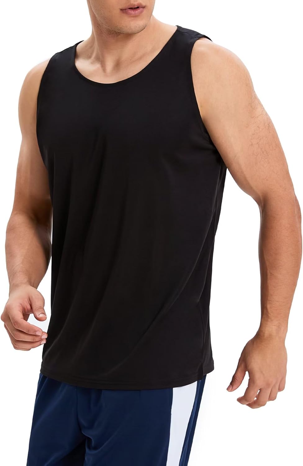 OYGSieg Men's Quick-Dry Workout Tank Tops - Breathable Sleeveless Muscle Shirts | 6 Pack for Active Men