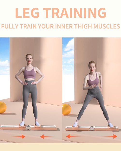 2-in-1 Fitness Ski Machine for Women | Pelvic Floor & Core Strengthener | Low-Impact Full Body Workout for Toning, Postpartum Recovery