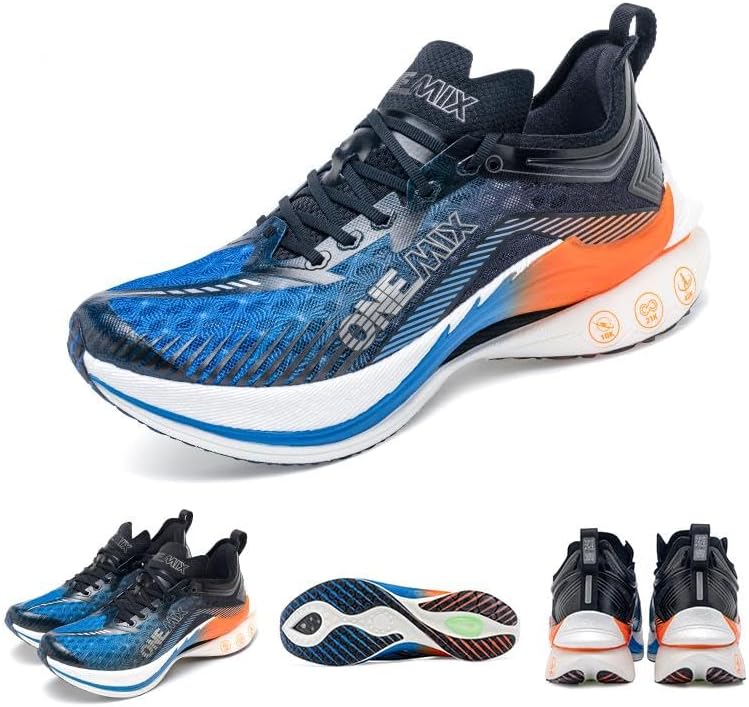 ONEMIX T700 Carbon Plate Running Shoes - Ultra-Light, Shock-Relief, Professional Stability | Men's Marathon Sneakers