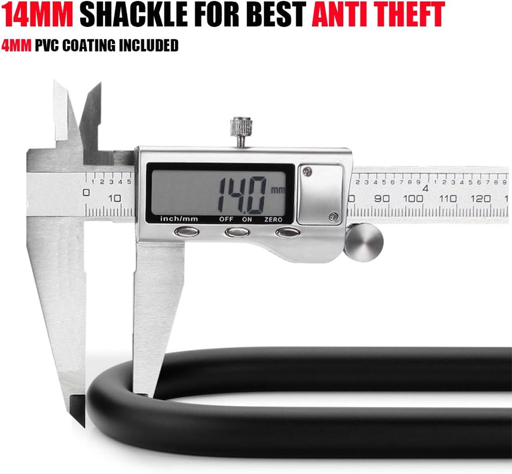 USHAKE Heavy-Duty Bike U Lock - Secure Combination Lock for Bicycles, Scooters & Gates