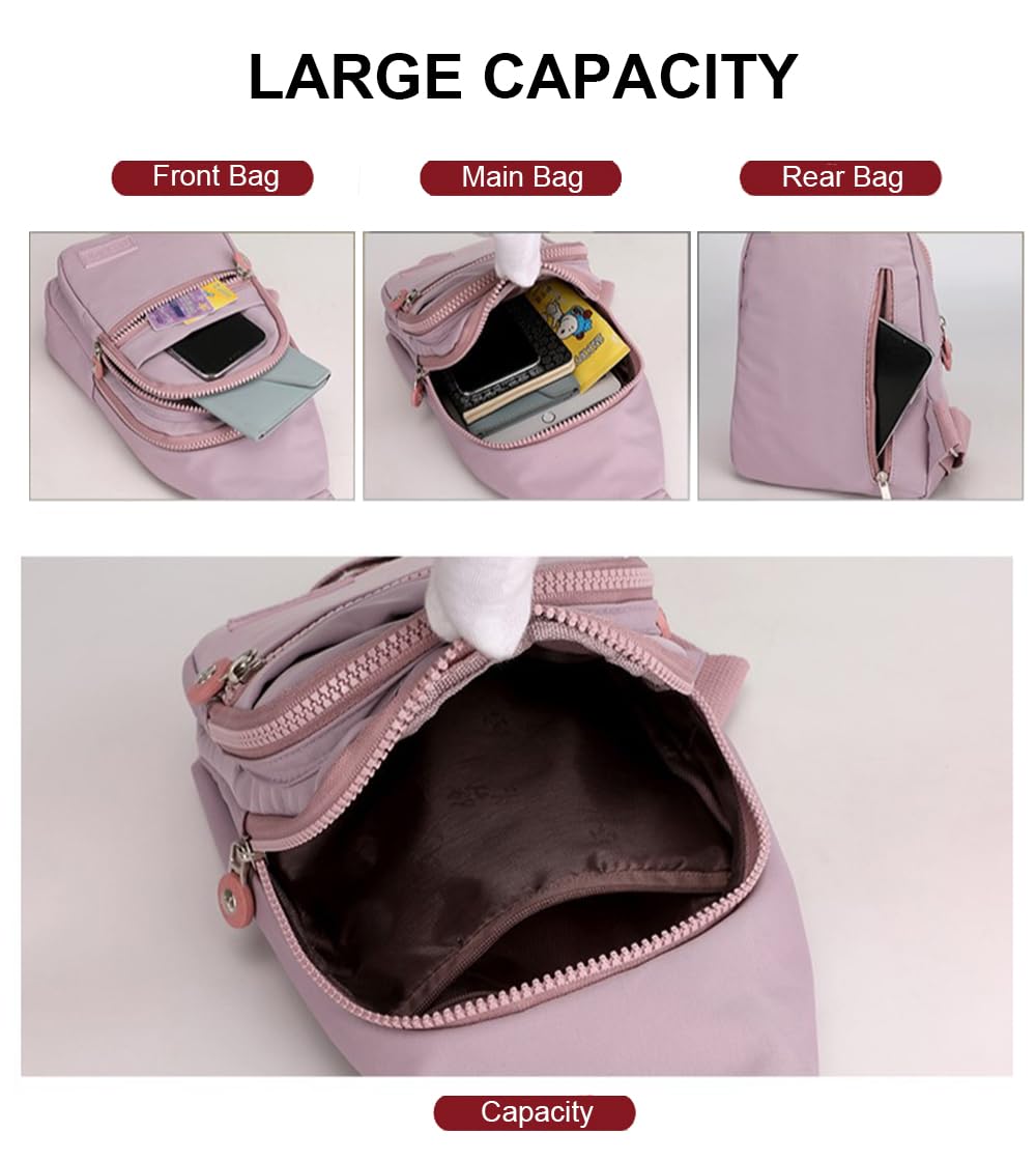 Hiflyer Sling Bags Crossbody Bags for Women Trendy, Fanny Packs for Women Cross Body, Sling Bag Crossbody Purse (Pink)