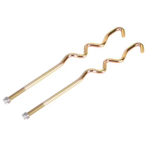 10L0L Golf Cart Battery Hold Down Plate fit for Golf Cart Club Car Precedent (2008.5-up) Replacement Part 103374801 103357701 - with 2pcs Battery Bolt S Type Rod