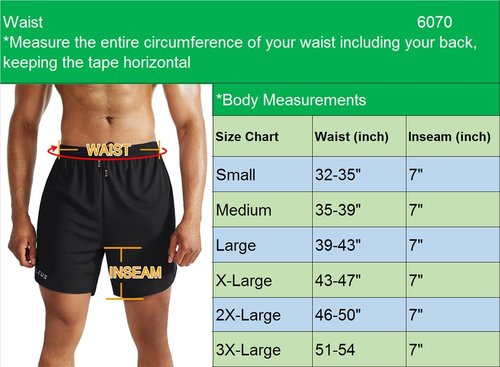NELEUS Men's 2-in-1 Running Shorts - Dry Fit Workout Shorts with Pockets | Comfortable & Versatile