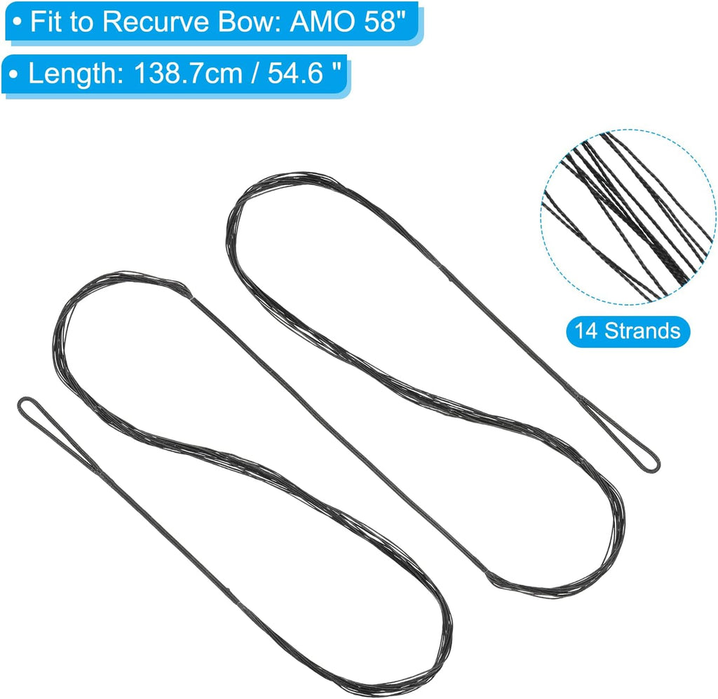 PATIKIL Recurve Bow String - Durable Replacement Strands for Universal Archery Equipment