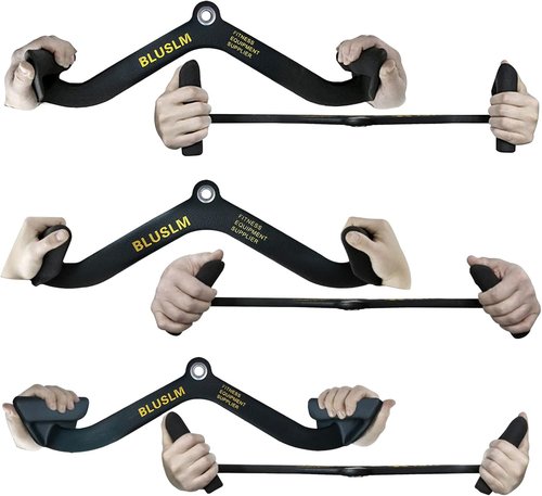 LAT Pull Down Bar - Cable Machine Attachment for Back & Tricep Strength Training | T-Bar & V-Bar