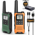 Baofeng F22 Walkie Talkies - Long Range Rechargeable Radios with 1400 mAh Battery & LED Flashlight | 2 Pack for Camping & Hunting